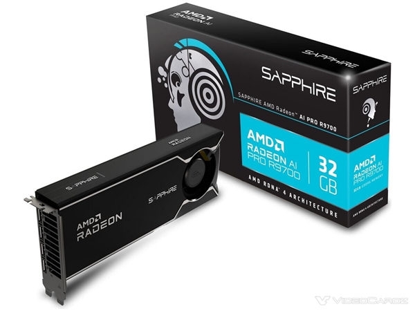 10999元!AMD最强专业显卡Radeon AI PRO R9700上市:第一次16针供电