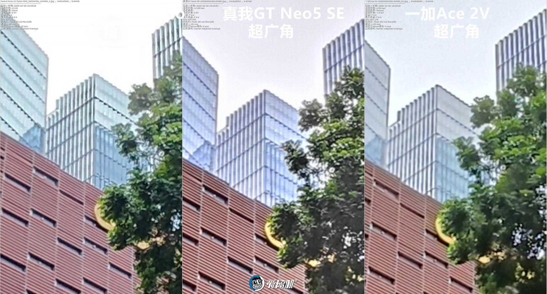 真我GTNeo5SE和Note 12T、一加Ace2V谁的拍照好?手机拍照对比
