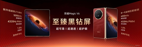 史上最强折叠屏旗舰来了!荣耀MagicV6发布:8999元起