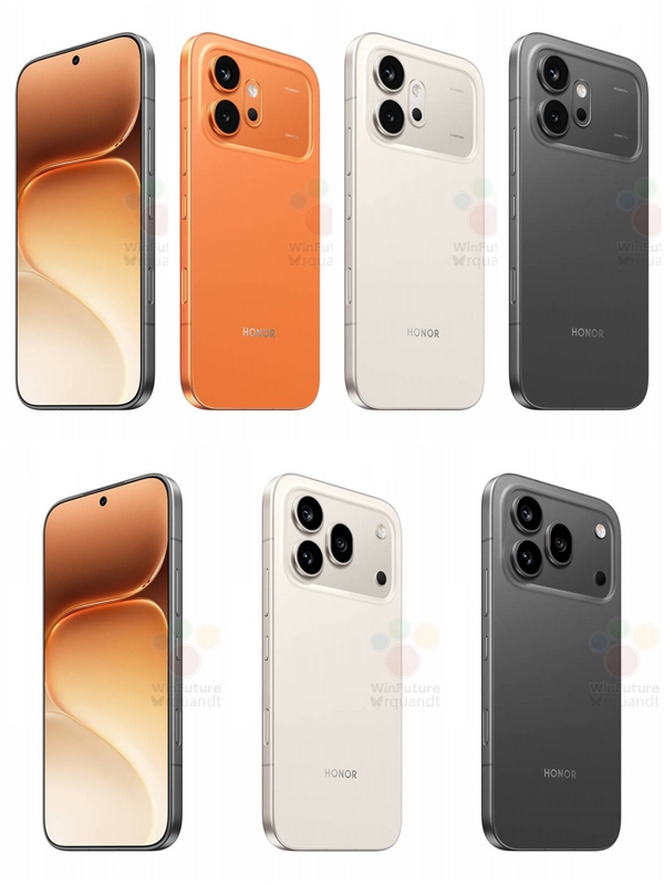 荣耀600系列来了:横向大矩阵镜头+橙色机身果味拉满