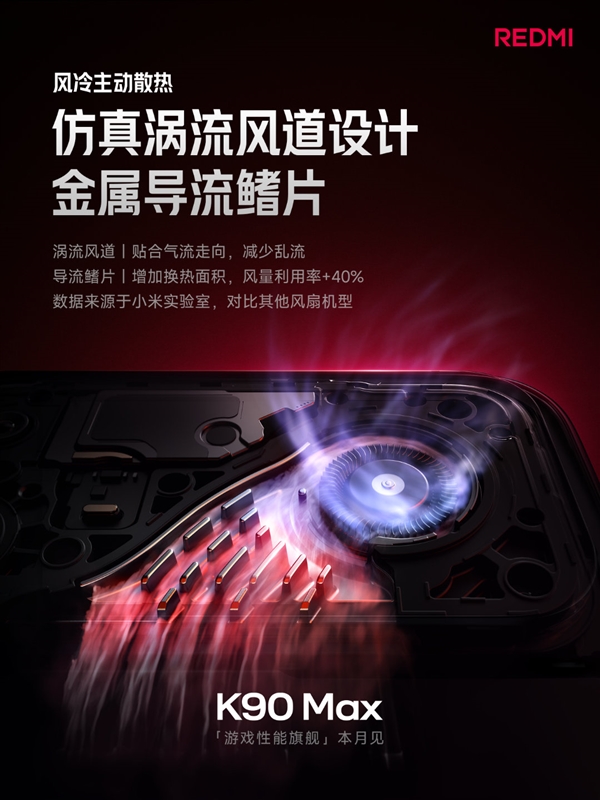 REDMIK90Max风冷100秒直降10℃:连打5小时《王者》无热感