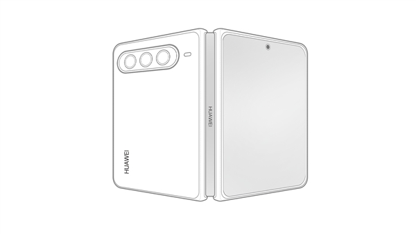 全球首台大阔折手机来了!华为PuraX系列新机设计图出炉
