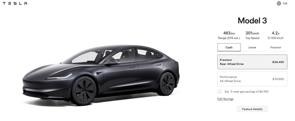 特斯拉在加拿大价格腰斩!Model3起售仅19.8万比中国还低