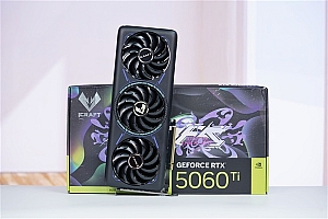 灵动双显灯效!铭瑄RTX 5060 Ti iCraft电竞之心OC 16G图赏