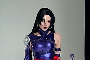 《漫威争锋》灵蝶超美COS 完美曲线让人一览无遗