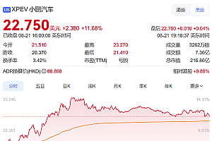 全新P7上市在即!何小鹏增持310万股港股 总价值2.5亿港元