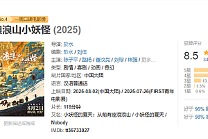 《浪浪山小妖怪》宣布延长上映至10月1日 傅首尔宣发后豆瓣分降至8.5
