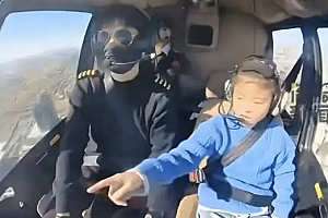 男子国庆开飞机带女回老家:300公里仅用80分钟 油费200多元