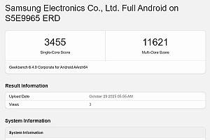 全球首款2nm芯片!三星Exynos 2600跑分再创新高