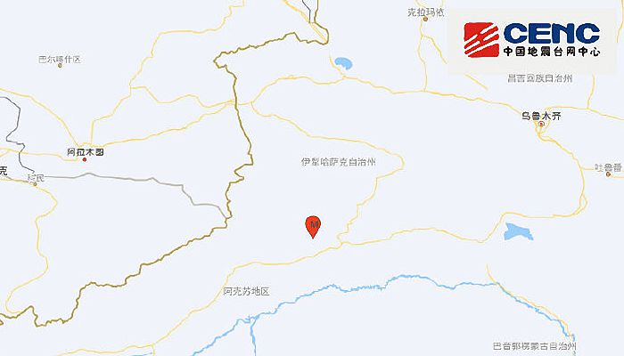 新疆地震最新消息今天:阿克苏地区拜城县发生3.0级地震