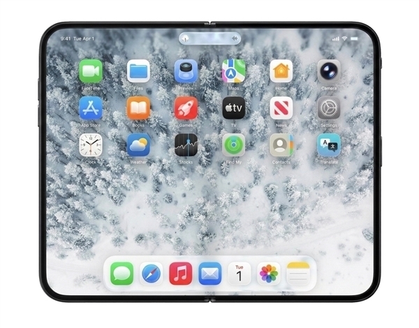 苹果首款折叠屏手机！iPhoneFold细节揭秘：机身太薄放弃FaceID