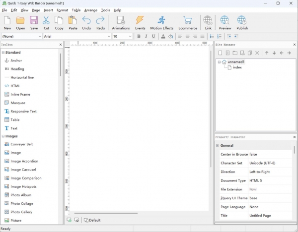 Quick n Easy Web Builder(HTML网页编辑器) v10.3.0 多语言绿色便携版