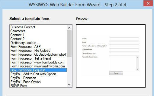 wysiwyg web builder