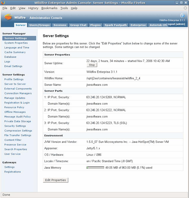 Openfire 3.10.3 跨平台的即时通讯服务器