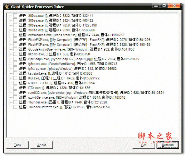 大蜘蛛窗口批量隐藏工具 V1.0.0.8 绿色版