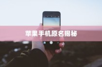 苹果手机原名揭秘，一场科技与历史的交汇之旅
