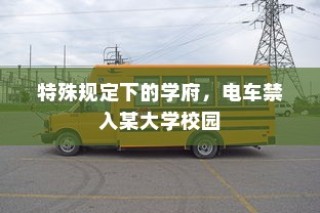 电车禁入学府，特殊规定下的大学校园管理新举措