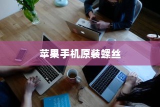 苹果手机原装螺丝深度解析