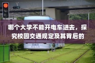 禁电车入校园，探究校园交通规定背后的原因与影响