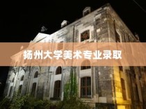 扬州大学美术专业录取，艺术之路的新篇章