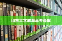 山东大学威海高考录取，新篇章下的机遇与挑战同步展开