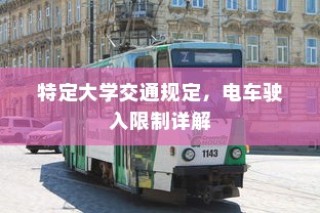 特定大学交通规定深度解析，电车驶入限制详解