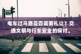 花都湖电车进入政策解析与探讨