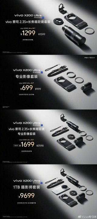 vivo X200 Ultra全系适配增距镜，200mm长焦巨炮震撼来袭