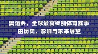 奥运会，全球最高级别体育赛事的历史、影响及未来展望