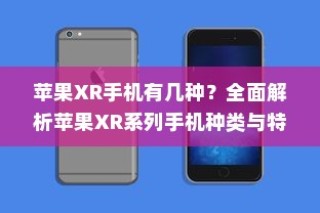 全面解析，苹果XR系列手机种类及其特点