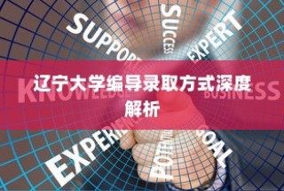 辽宁大学编导录取方式全面解读