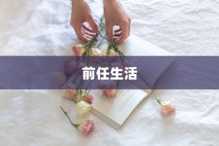 前任生活，爱情与生活的交织剧情深度解析
