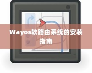 Wayos软路由系统的安装指南