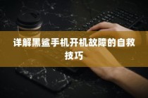 详解黑鲨手机开机故障的自救技巧