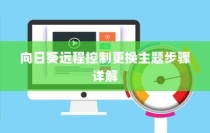 向日葵远程控制更换主题步骤详解