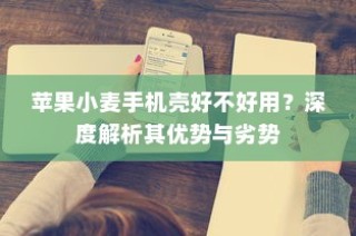 苹果小麦手机壳好不好用？深度解析其优势与劣势