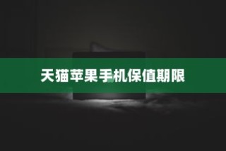天猫苹果手机保值多久，深度解析与探讨