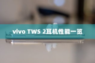 vivo TWS 2耳机性能一览