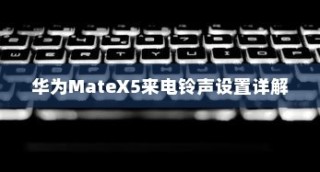 华为MateX5来电铃声设置详解