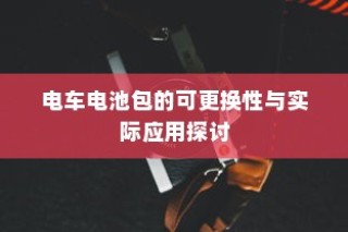 新能源电车电池质保深度解析与探讨