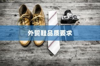 多维度探究外贸鞋品质要求，标准解析与品质考量