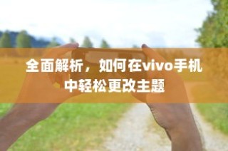 全面解析，如何在vivo手机中轻松更改主题