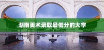 湖南美术录取最低分的大学，艺术之门的探索之旅