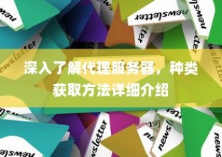 深入了解代理服务器，种类获取方法详细介绍