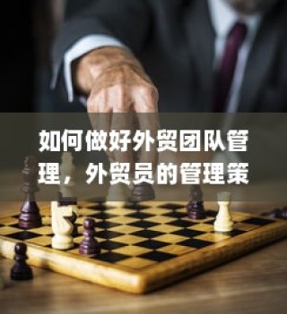 外贸团队管理优化，外贸员的管理策略探讨