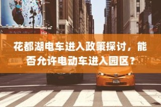 花都湖园区电动车进入政策探讨，电动车能否入园？