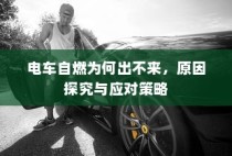 电车自燃原因分析及应对方案探讨