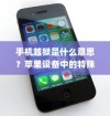 手机越狱是什么意思？苹果设备中的特殊现象解读