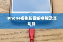 iPhone虚拟按键的名称及其功能