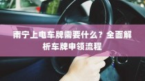 南宁上电车牌照全攻略，所需材料&车牌申领流程详解